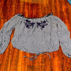 Hollister Cropped Off-shoulder shirt